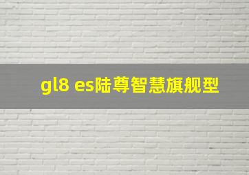 gl8 es陆尊智慧旗舰型